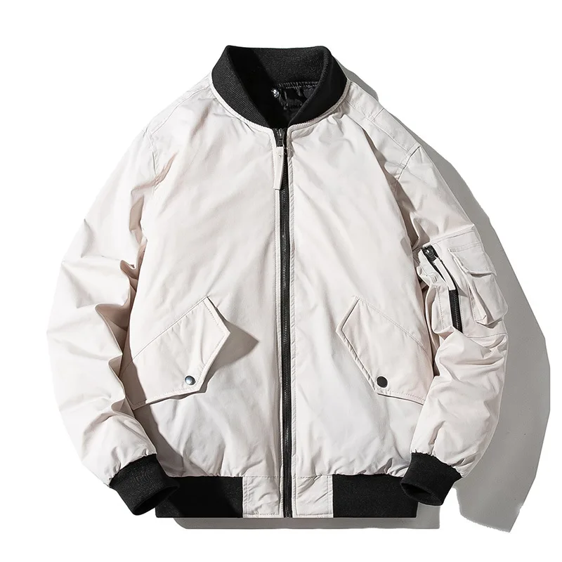 Hot Sell! Winter Fashion Men's Stand Collar Cotton Coats Thick Men Coat Zipper Frontfly 2 Color Size S to 2XL J9538-19266-E