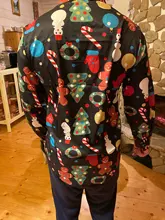 Camisa con estampado 3D de árbol para hombre, camisa de manga larga de otoño e invierno, divertida