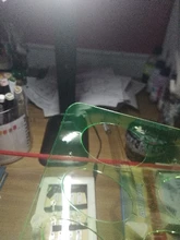 1 Juego de Herramientas de medición de plantilla y regla geométrica ovalada de plástico verde, superventas para estudiantes