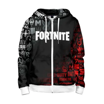

Children's sweatshirt 3D with zipper Fortnite 10 season