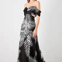 Trendyol вечернее платье с цветочным рисунком TPRSS19HS0078