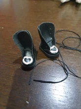 Botas para muñecas Blythe de 3,2 cm, Mini zapatos de cuero para muñecas Blyth Azone BJD 1/8, accesorios de títere zapato informal