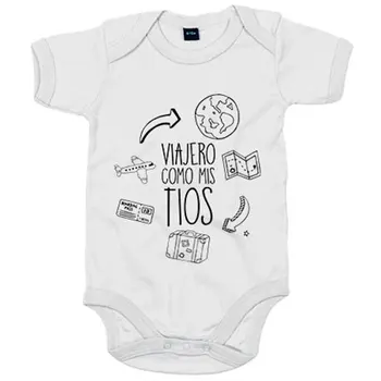 

Baby bodysuit traveler as my uncles