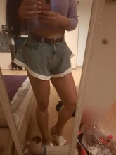 Women Denim Shorts Elegant Patchwork Fashion Clothes Female High-Waist Summer TWOTWINSTYLE