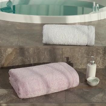 

Set of towels BB towels color: clear white & Lilac (100x160 cm, 70x150 cm)