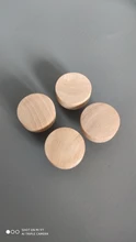 Wooden Cabinet Wardrobe-Knobs Drawer-Handle Furniture Hardware Round Natural for 8/12pcs