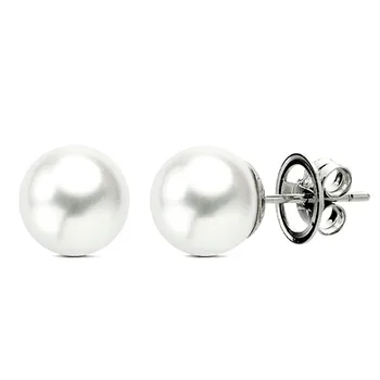 

Earrings 18k White Gold Pearl astrualiana 9,50-10mm. [AB2946]