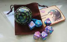 Table Dices Board-Game Numbers Desktop Polyhedral D12 D10 D6 D20 D8 D4 Dichromatic 7pcs/Set