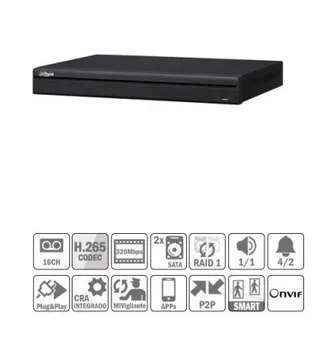 

Dvr cctv ip nvr 16ch 320Mbps 4K H265 HDMI 16PoE 2HDD E/S Dahua