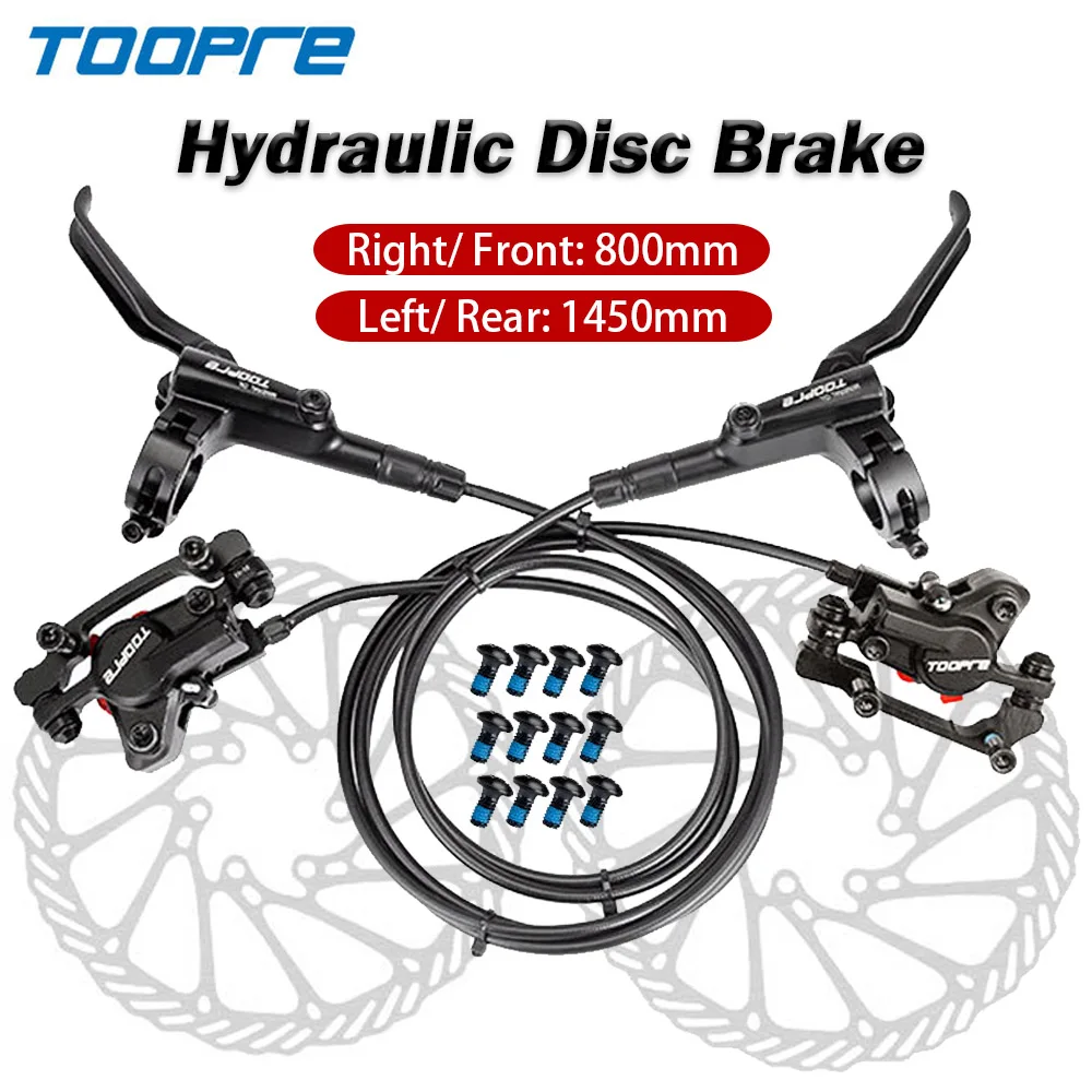 Toopre Mtb Bike Hydraulic Disc Brake 160mm Rotor Caliper Right Front