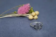 De aleación de Zinc de 12 Uds bohemios plata anillo de Color de las mujeres Vintage antiguo carta hueco alas corazón Luna mujer regalo de la joyería