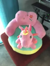 Funda de asientos para bebé, soporte para sofá, silla de felpa para aprender a sentarse, para alimentar, piel, esponjoso, sin relleno