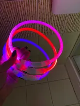 Night-Dog-Collars Glowing Flashing Rechargeable LED HILIFE Night-Safety Luminous