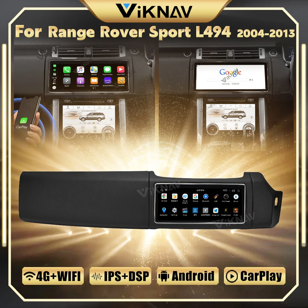 

Black RHD Right Hand Driving 12.3 Inch Car Radio For Range Rover Sport L494 2013-2017 GPS Navigation Multimedia Player AC Panel