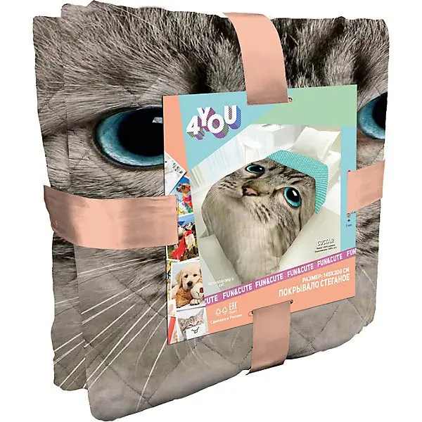 Покрывало стеганое 4 YOU Cute Cat