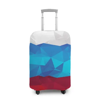

Cover for suitcase 3D polygonal flag of Russia