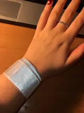 30cm reflectante bofetada banda reflectante pvc pulsera banda slap para correr montar en bicicleta de visibilidad