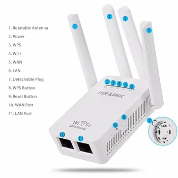 

300Mbps 2.4G Signal WiFi Long WR09 Network Wireless Router WiFi Repeater