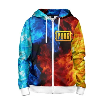 

Children's sweatshirt 3D with zipper PUBG