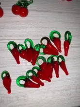 15 Uds de cristal de Murano Apple cereza encantos de cristal de Murano de frutas dije con vegetales de accesorios de joyería DIY hecho a mano material