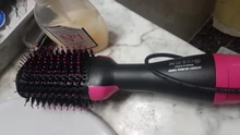 Secador de pelo 2 en 1 de un paso, cepillo de aire caliente, alisador de pelo, cepillo rizador, herramientas de estilismo de cabello, iones de pelo