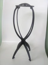 Soporte para pelucas de plástico, accesorio Ajustable y colorido, cabeza de maniquí de 18x36Cm, peluca plegable soporte para pelucas, 1 unidad