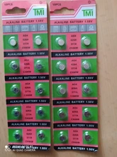 20 piezas/2 tarjetas AG4 para relojes de juguete remoto en venta LR626 377, 177, 1,5 V SR626 Batería alcalina SR626SW LR66 tamaño 7,9*3,6mm