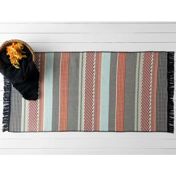 

Madame Coco Eleonore Fringed Woven Carpet Cotton Tassel Home Woven Rugs Floor Rugs