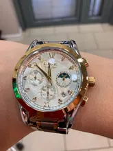 En este momento 2021 oro nuevo reloj mujer relojes de señoras creativa de las mujeres relojes de pulsera mujer impermeable reloj Relogio femenino