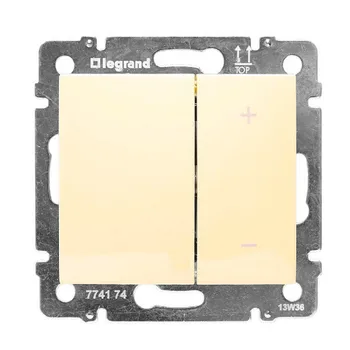 

Legrand Valena cream light regulator push 40-400W for L/N, Universal, multi-function 774162