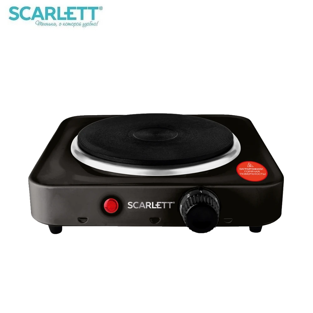 Плитка электрическая Scarlett SC-HP700S11 1000 Вт | Бытовая техника