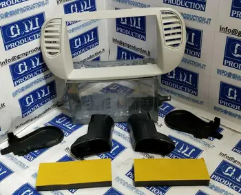 

COMPATIBILE Fiat 500 (2007-2016) fascia plate 2 DIN kit (Ivory cream) - Mascherina kit 2 DIN Fiat 500 panna [2007-2016] FIX