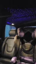 Luz de estrella de techo de coche, miniproyector LED de ambiente con láser estrellado, luces USB rojas de decoración automática, lámpara de galaxia nocturna