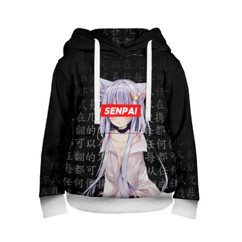 

Children's sweatshirt 3D senpai anime
