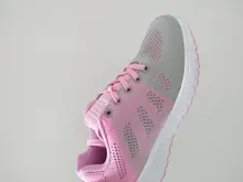 Zapatillas de deporte informales para mujer, zapatos de vulcanización a la moda, de malla transpirable, con plataforma, suaves y de colores combinados, 2021