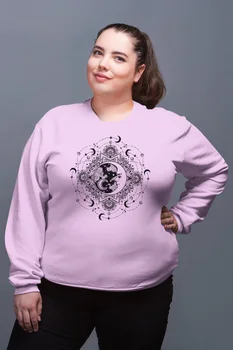 

Angemiel Wear Clouds And Moon Pink Women Sweatshirts