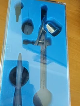 Pluma de aerógrafo de doble acción de 0,2-0,5mm, PISTOLA DE PULVERIZACIÓN con cepillo de aire, pluma pulverizadora para arte de uñas/tatuajes corporales