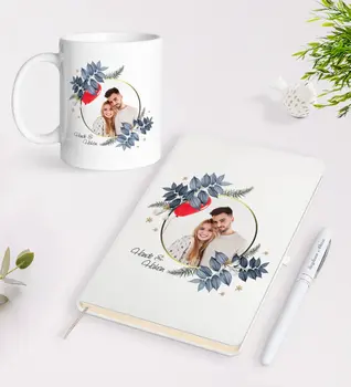 

Personalized Is Photo White Notebook Pen and Mug Seti-34