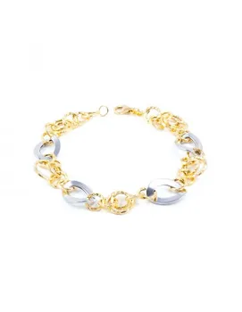 

Bracelet Two Color for women smooth Swivel and textured