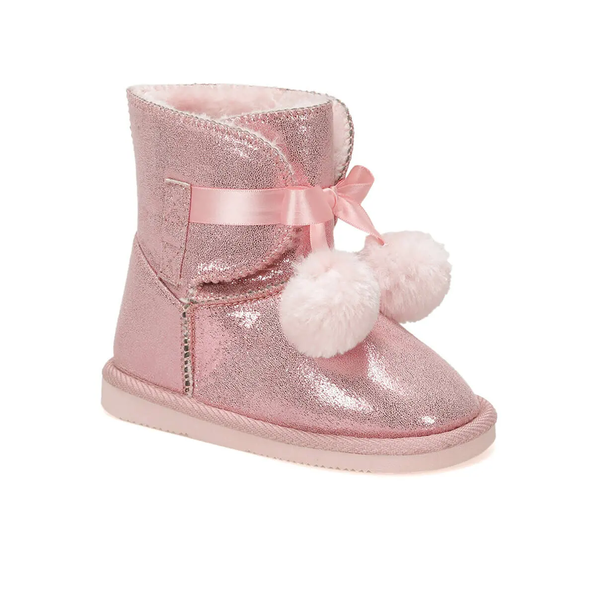 FLO Flo розовые женские детские ботинки Осень-зима с рисунком обувь 92.511811.P Polaris