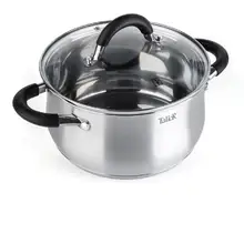 Кастрюля TalleR Шелборн TR-1045, 3,2 литра крышка из качественного боросиликатного стекла