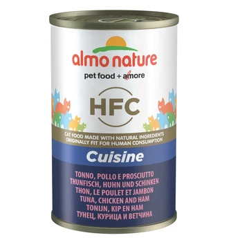 

Almo nature D/cats with tuna, chicken and ham adult cat Tuna & chicken 0,14 kg x 12 PCs