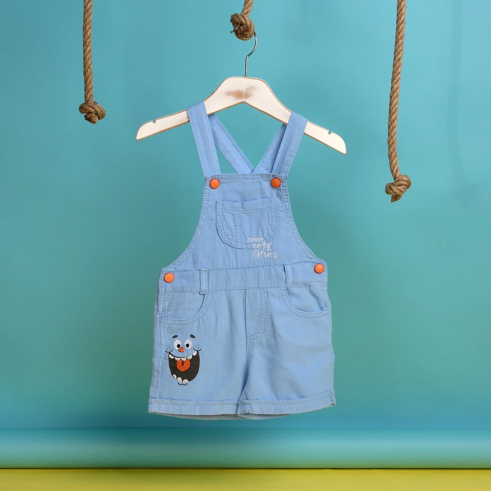 

ebebek Overdo Summer Baby Boy Puppy Embroidered Dungarees