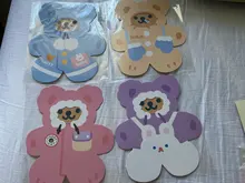 Creativo costura tarjeta niños bendición felicitación tarjeta tarjetas sobre Año Nuevo postal tarjeta de regalo libro accesorios decorativos