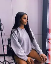 Microlinks-extensiones de cabello brasileño Afro para mujeres negras, cabello virgen 100%, con punta recta, a granel, EverBeauty