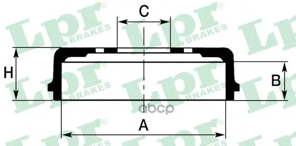 Барабан Тормозной Citroen Berlingo 96-/Peugeot Partner 96-/306/406 Lpr 7d0146 Lpr арт. 7D0146