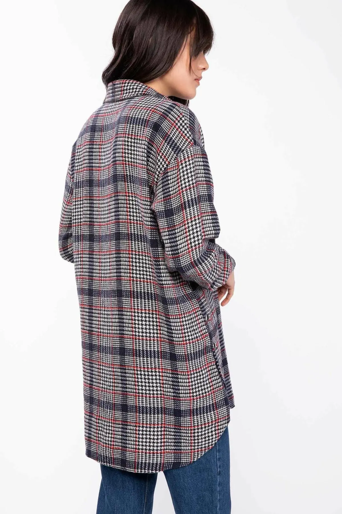 DeFacto Fashion Women Plaid Shirt Ladies Casual Loose Shirts Female High Quality Tops Autumn New -J0224AZ18WN DeFacto Fashion Women Plaid Shirt Ladies Casual Loose Shirts Female High Quality Tops Autumn New -J0224AZ18WN