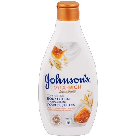 Johnson's Vita Body Lotion-rich Smoothies Caring With Yogurt, Oats And Honey, 250 Ml - Body Creams -