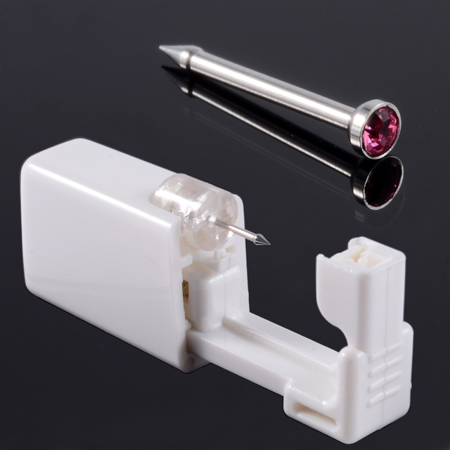 Unit Disposable Safe Sterile Piercing Unit For Gem Nose Studs Piercing Gun Piercer Tool Machine Kit Earring Stud Body Jewelry