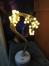 Study-Lamp Battery Holiday-Lighting-Decor Desk Fairy-Night-Light Bedside LED Christmas-Tree